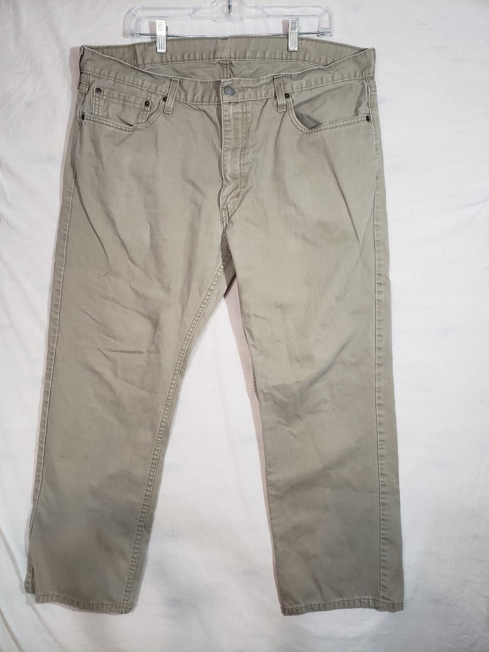 Levis 559 Beige Jeans Men's 40x30 Relaxed Straight Denim R341